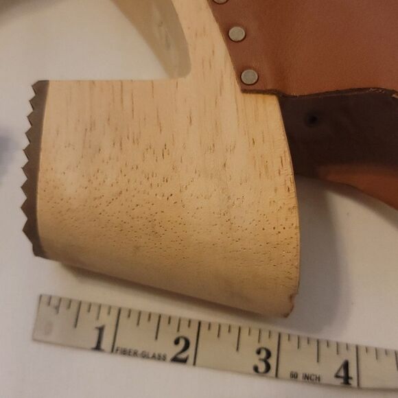 Loft leather wooden platforms size 8 - Picture 6 of 12